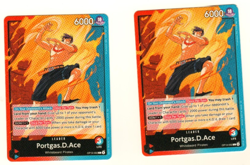 Set Of 2 Portgas.D.Ace OP13-002 Leader One Piece Trading Card - Image 1