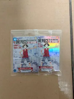 One Piece Monkey D. Luffy US Voyage College Basketball Promo SEALED - Image 2