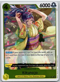 Kikunojo OP06-104 Rare Wings of the Captain One Piece NM - Image 1