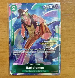 Bartolomeo - Promo P-029 | Championship 2023 Gold | One Piece TCG Card Game ENG - Image 1