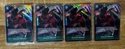 4 x One Piece TCG ST12-003 Dracule Mihawk Alt Art Promo NM English (Playset) - Image 3