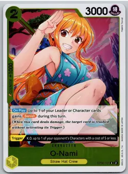 O-Nami OP06-101 Rare Wings of the Captain One Piece NM - Image 1
