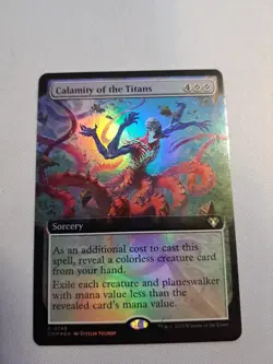 MTG: Calamity of the Titans (Extended Art) (Foil) (LP): Commander Masters - Image 1