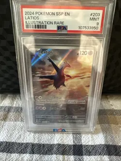 Pokemon TCG Latios Surging Sparks IR 2024 Card #203/191 PSA 9 - Image 1