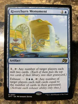 MTG TCG Aetherdrift Riverchurn Monument 0057 Regular Rare - Image 1