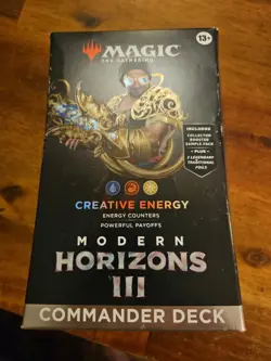 NEW Magic The Gathering Modern Horizons 3: Creative Energy Commander Deck SEALED - Image 1
