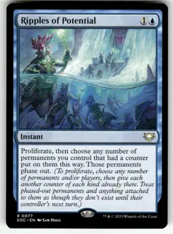 RIPPLES OF POTENTIAL #77 MTG COMMANDER: EDGE OF ETERNITIES RARE - Image 1