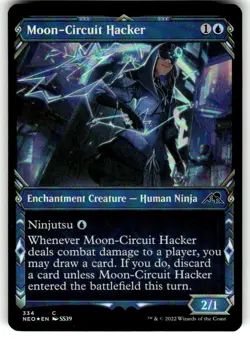 FOIL - Moon-Circuit Hacker (Showcase) - Kamigawa: Neon Dynasty - MTG - Image 1