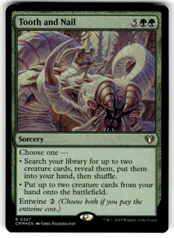 FOIL - Tooth and Nail - Commander Masters - MTG - Image 1