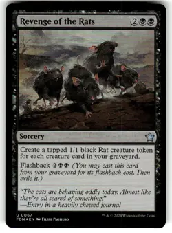 FOIL - Revenge of the Rats - Foundations - MTG - Image 1