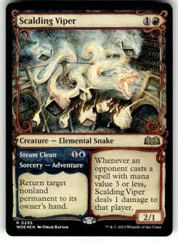 FOIL - Scalding Viper (Showcase) - Wilds of Eldraine - MTG - Image 1