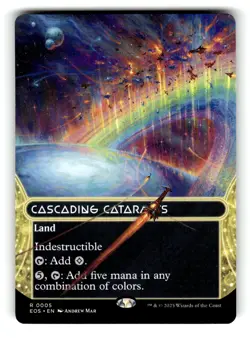Cascading Cataracts 5 (Borderless) - Edge of Eternities: Stellar Sights - MTG - Image 1