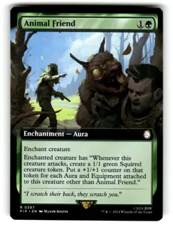 Animal Friend (Extended Art) - Universes Beyond: Fallout - MTG - Image 1