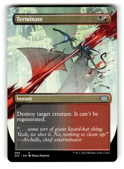 Terminate (Borderless) - Double Masters 2022 - MTG - Image 1