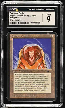 CGC 9 Mint - Tawnos's Coffin - Antiquities - Vintage Magic The Gathering - Image 1