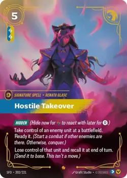 Hostile Takeover [SFD - 202/221] - NM [Foil] TCG Riftbound - Image 1