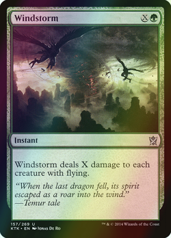MTG Windstorm Foil ** Khans of Tarkir ** English - Image 1