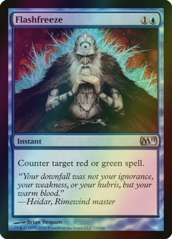 MTG Flashfreeze Foil ** Magic 2011 ** English - Image 1