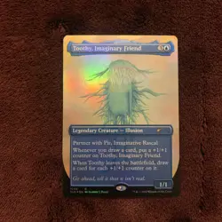 Toothy Imaginary Friend (Borderless) Secret Lair Drop Foil 1049 NM+ Unplayed MTG - Image 1