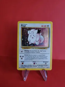 Pokemon Karte/card - Piepi Clefairy 5/102 - Base Set Holo - Very Good - Image 1