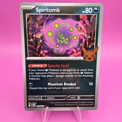 Spiritomb 087/132 Pokeween 2025 Promo Stamp Play! Pokemon TCG NM Trick or Trade - Image 1