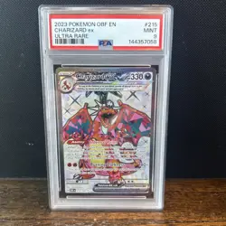 Pokemon Charizard ex Ultra Rare Holo SV03 Obsidian Flames 215/197 PSA 9 - Image 1
