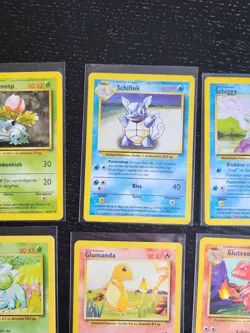 Pokemon Karten Sammlung Starter Schiggy Glutexo Glumanda Pikachu - Excellent+ - Image 3