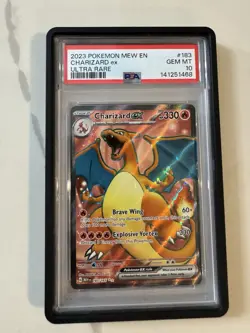 Pokemon Charizard ex 183/165 Scarlet & Violet 151 Ultra Rare Holo PSA 10 - Image 1