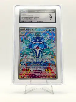 2023 POKEMON OBSIDIAN FLAMES IR ILLUSTRATION RARE PALAFIN 200/197 CGC 9 - Image 1