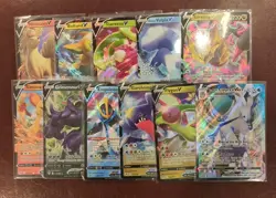 Pokemon Tcg V Vmax Mixed Lot Giratina Vulpix Garchomp - Image 1
