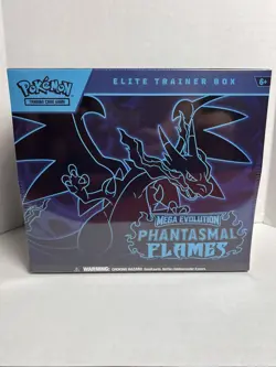 Pokemon Mega Evolution Phantasmal Flames Elite Trainer Box Ships Fast - Image 1