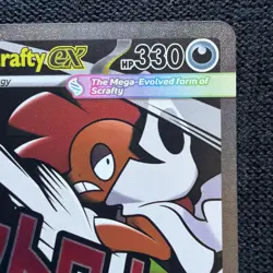 Mega Scrafty ex 270/217 - Ascended Heroes - Mega Attack Rare MA Pokemon TCG NM - Image 3