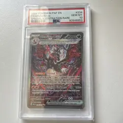 Pokemon Charizard ex 234/091 SV: Paldean Fates Special Illustration Rare PSA 10… - Image 1