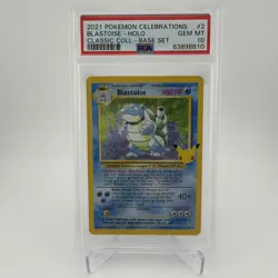 2021 POKEMON CELEBRATIONS CLASSIC COLL #2 BLASTOISE-HOLO PSA 10 - Image 1