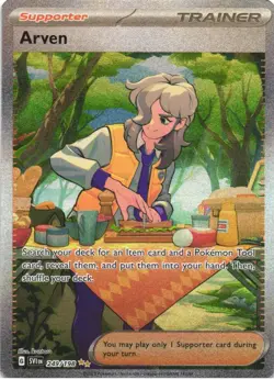 Arven 249/198 Special Illustration Rare Scarlet & Violet Pokemon - Image 1