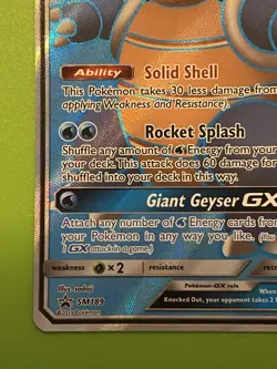 Pokemon 🇨🇦 Only Blastoise GX Sun And Moon Promo SM189 - Image 5