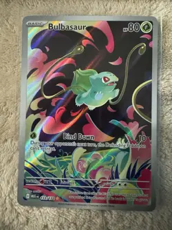 Pokemon TCG Bulbasaur Full Art 133/132 Mega Evolutions - Image 1