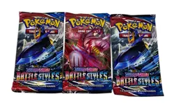 3X Battle Styles Booster Pack Pokemon Sword Shield SWSH New Sealed English - Image 2