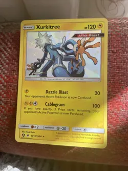 Pokemon TCG Xurkitree Hidden Fates SV14/SV94 Holo Shiny Holo Rare - Image 1