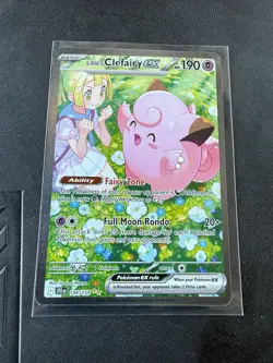 Pokemon Lillie's Clefairy EX Sv09: Journey Together 184/159 Illustration Rare H… - Image 1