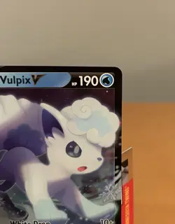 Pokemon TCG Alolan Vulpix V Silver Tempest 033/195 Holo Ultra Rare - Image 4
