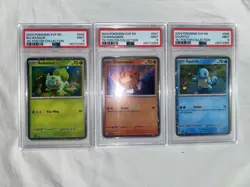Pokemon 151 Poster Collection Set SEQUENTIAL PSA 9 Bulbasuar Charmander Squirtle - Image 1