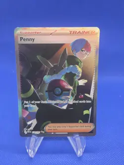 Pokemon Paldean Fates Penny 239/091 Special Illustration Rare Alternate Art NM - Image 1