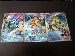 Chimchar Turtwig Piplup First Partner Illustration Collection Promo Set Pokemon - Image 2