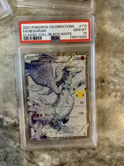 Reshiram 113/114 Celebrations: Classic Collection PSA 10 - Pokemon 2021 - Image 2