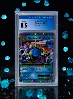 2016 POKEMON XY EVOLUTIONS #22 M BLASTOISE EX CGC 8.5 - Image 1