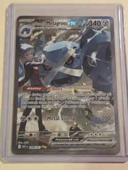 Pokemon TCG Ascended Heroes Steven’s Metagross EX 289/217 SIR Holo Fresh - Image 1