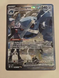 Pokemon TCG Ascended Heroes Steven’s Metagross EX 289/217 SIR Holo Fresh - Image 2