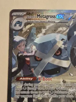 Pokemon TCG Ascended Heroes Steven’s Metagross EX 289/217 SIR Holo Fresh - Image 4