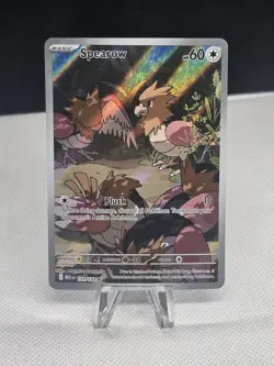 2025 Pokemon Mega Evolutions SPEAROW 151/132 Illustration Rare - Image 1